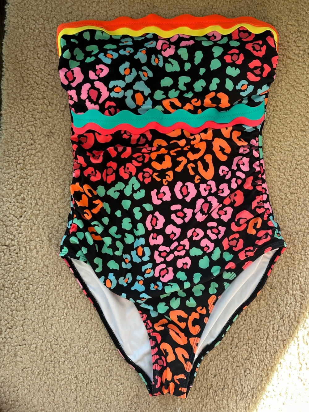 Women’s Popvil- NEW Neon Leopard One-Piece Swimsuit